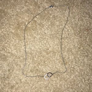 Silver heart necklace from francescas